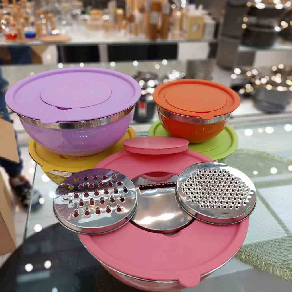 لگن رنده دار رنگی