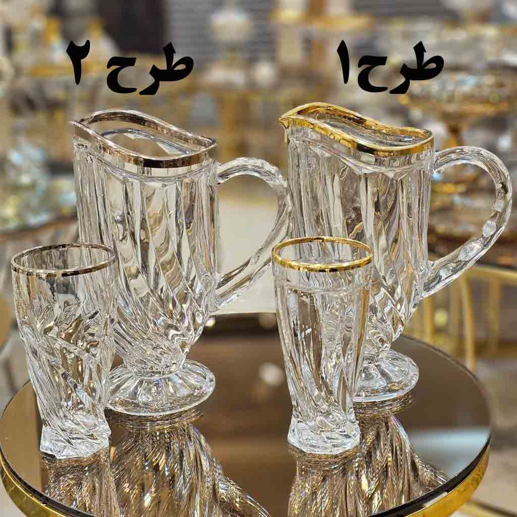 پارچ و لیوان کریستال