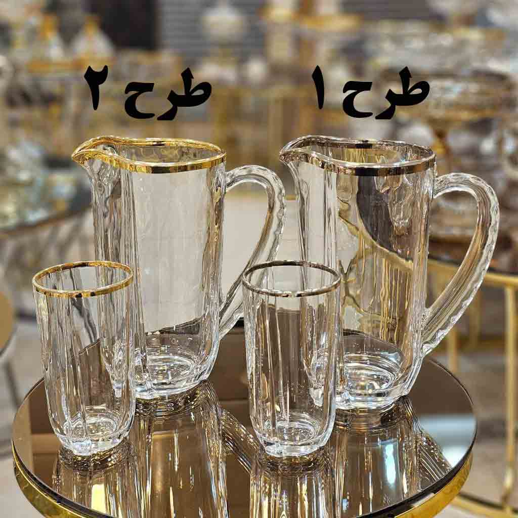 پارچ و لیوان کریستال