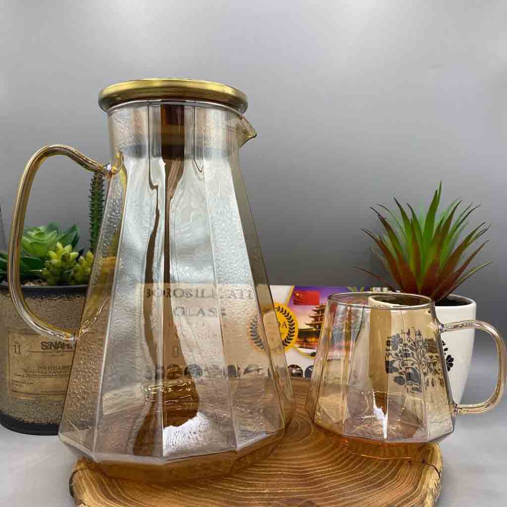 پارچ و لیوان لاکچری شامپاینی