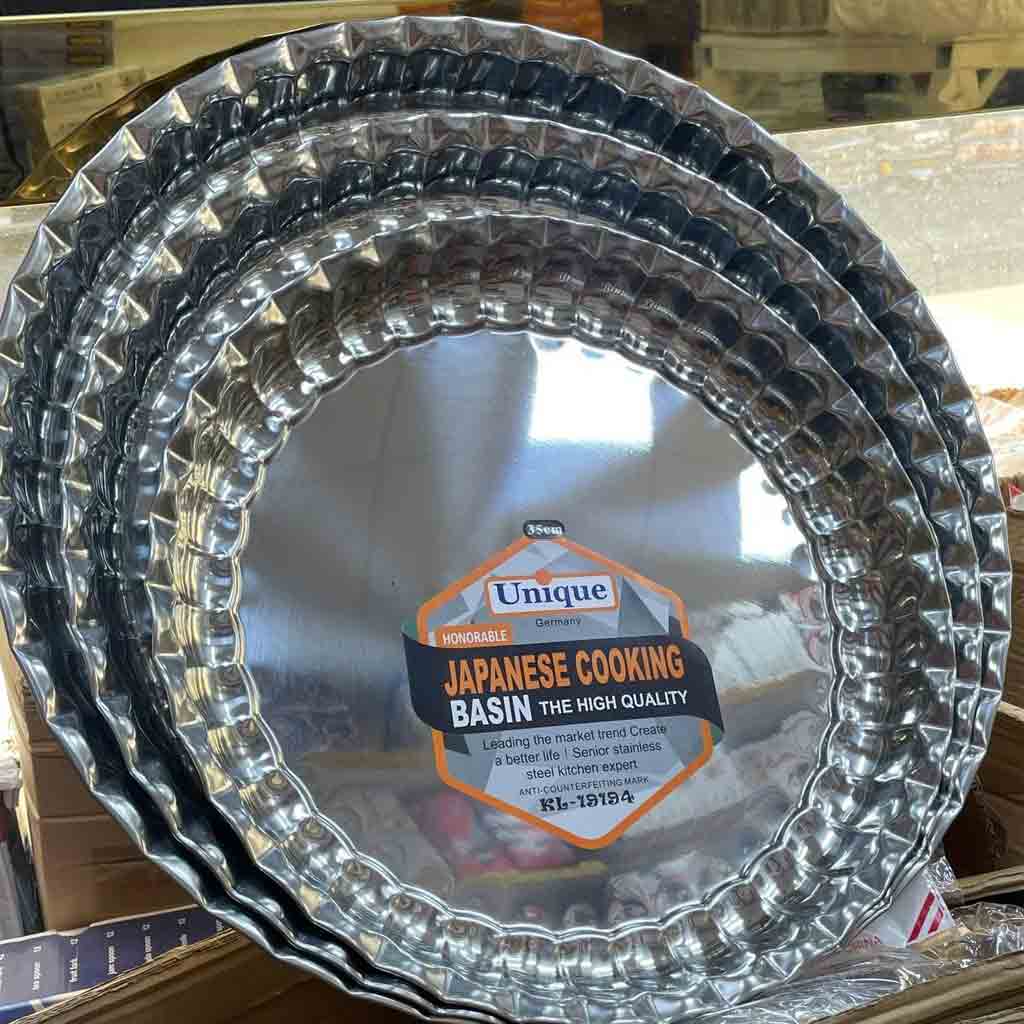 سرویس سینی استیل 3پارچه طرح کنگره