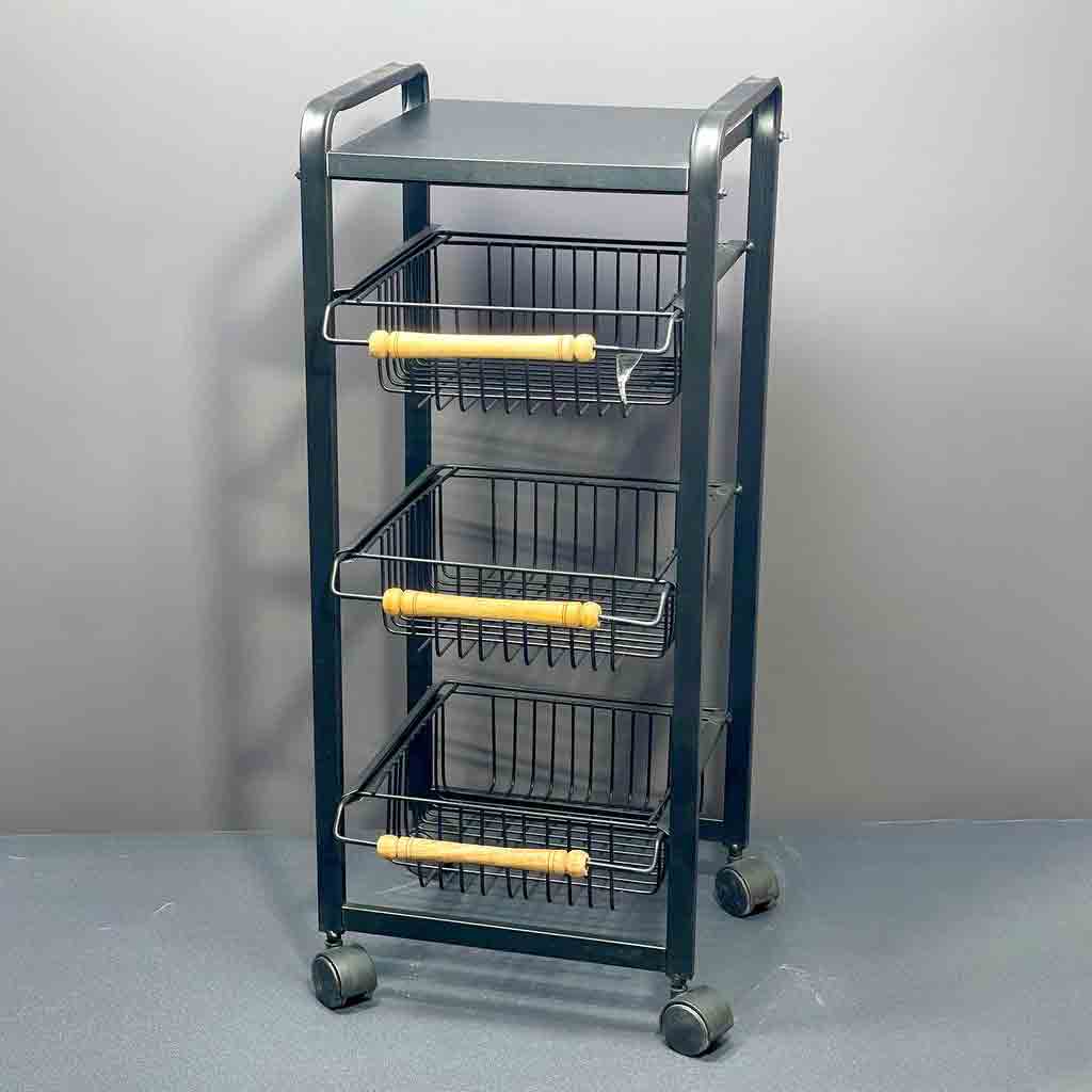 سبد سیب زمینی دسته چوبی مدل سارا