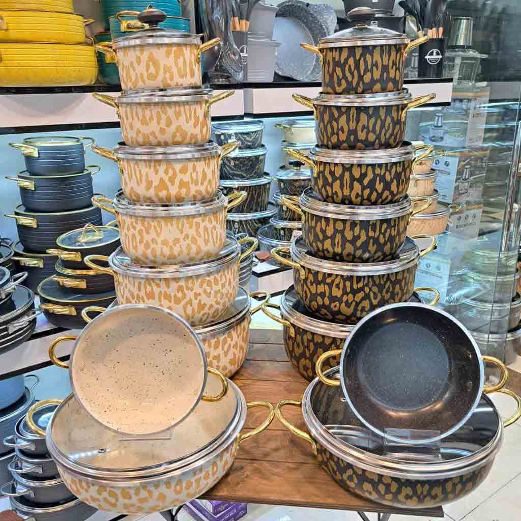 سرویس قابلمه 14 پارچه سورنا پلنگی