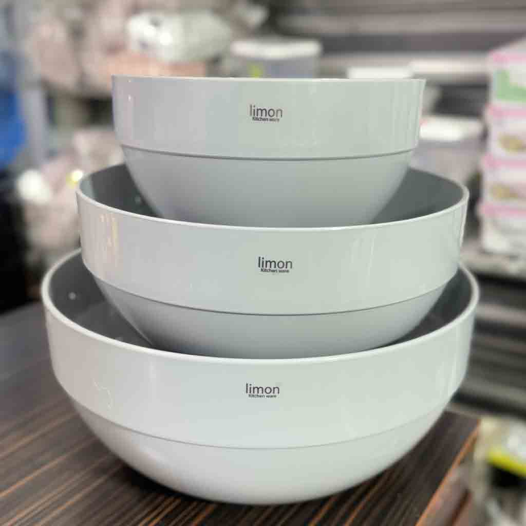 ست کاسه گرد لیمون 3 عددی کد 1146