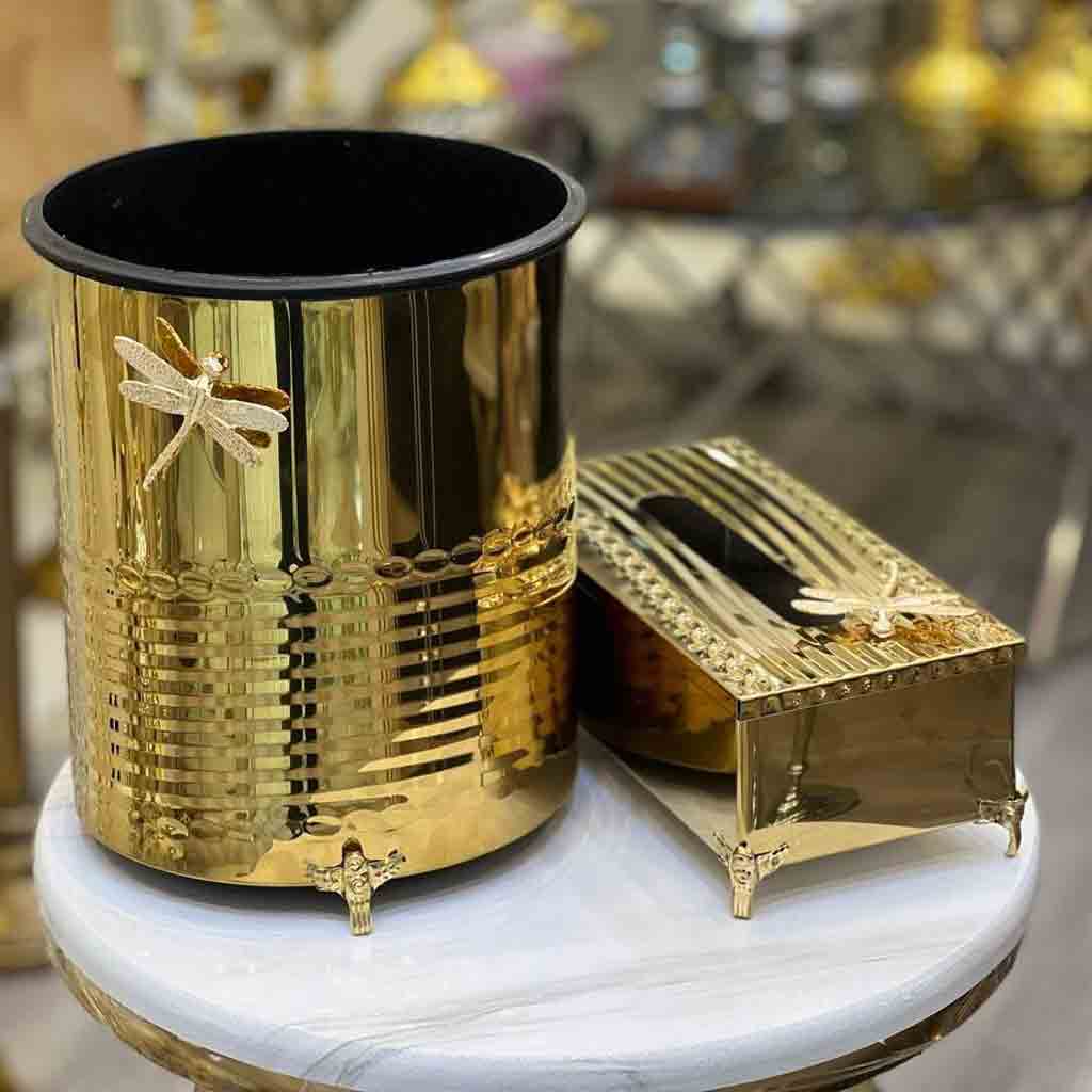 سطل و جادستمال استیل زنجیری مدل سنجاقک