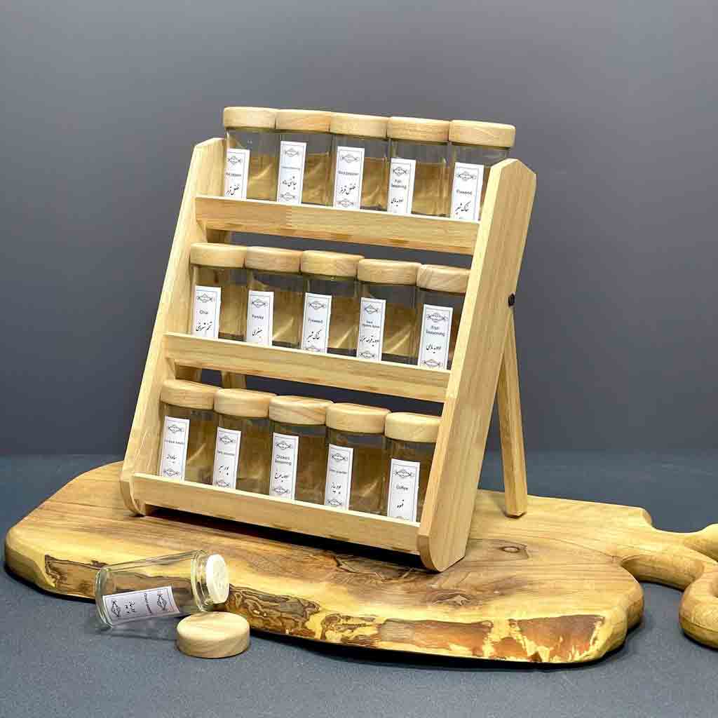 جاادویه داخل کشویی و ایستاده 15عددی شیشه گرد و مربع