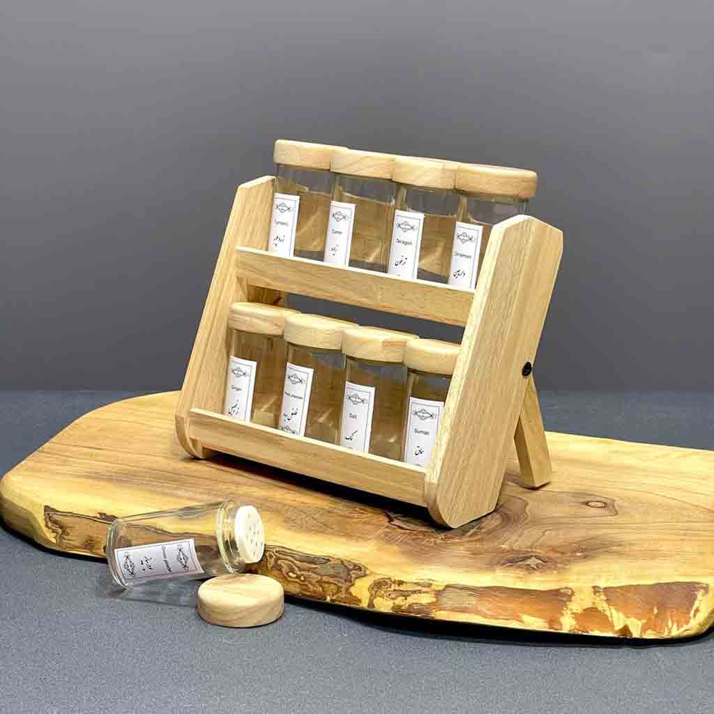 جاادویه داخل کشویی و ایستاده 8 عددی شیشه گرد