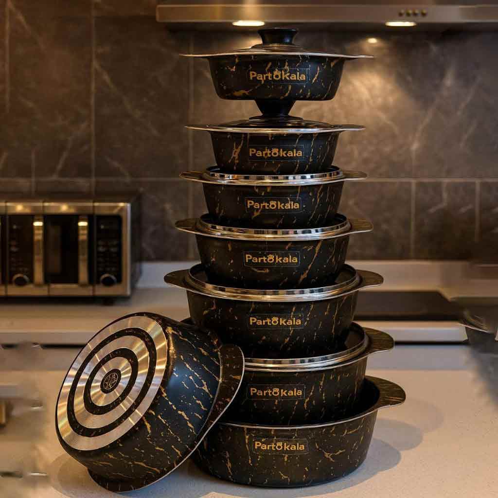 سرویس قابلمه گرانیت سورنا برند پرتوکالا