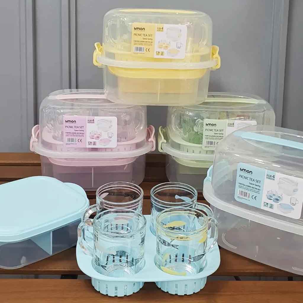 ست چایخوری لیمون 4 نفره الوان